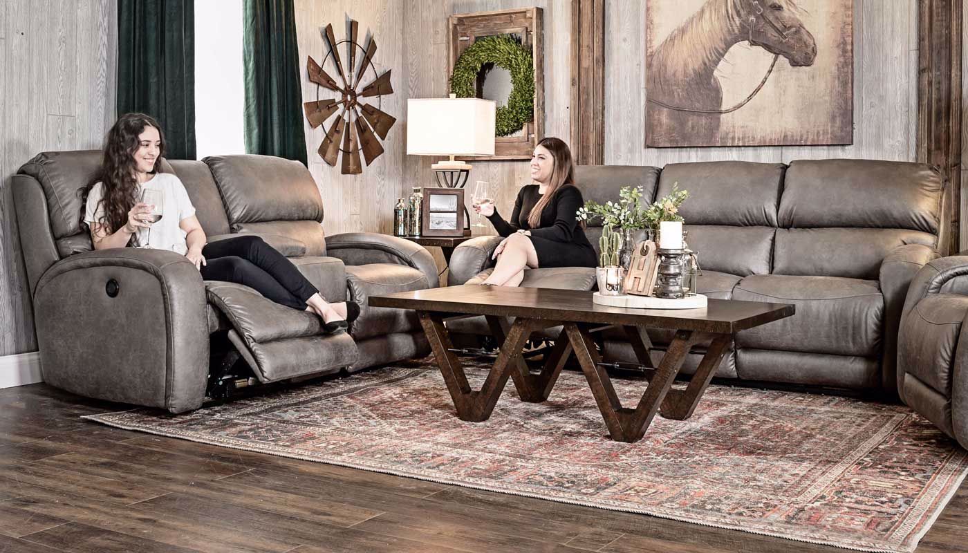 Sunrise Graphite Power Sofa